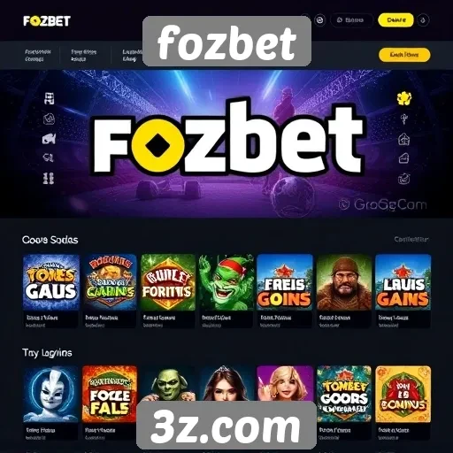 Fozbet oferece diversidade em categorias de jogos