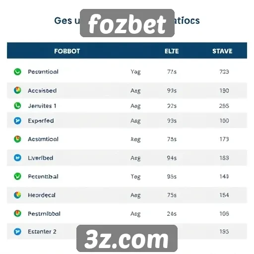 Comparativo entre Fozbet e concorrentes do mercado